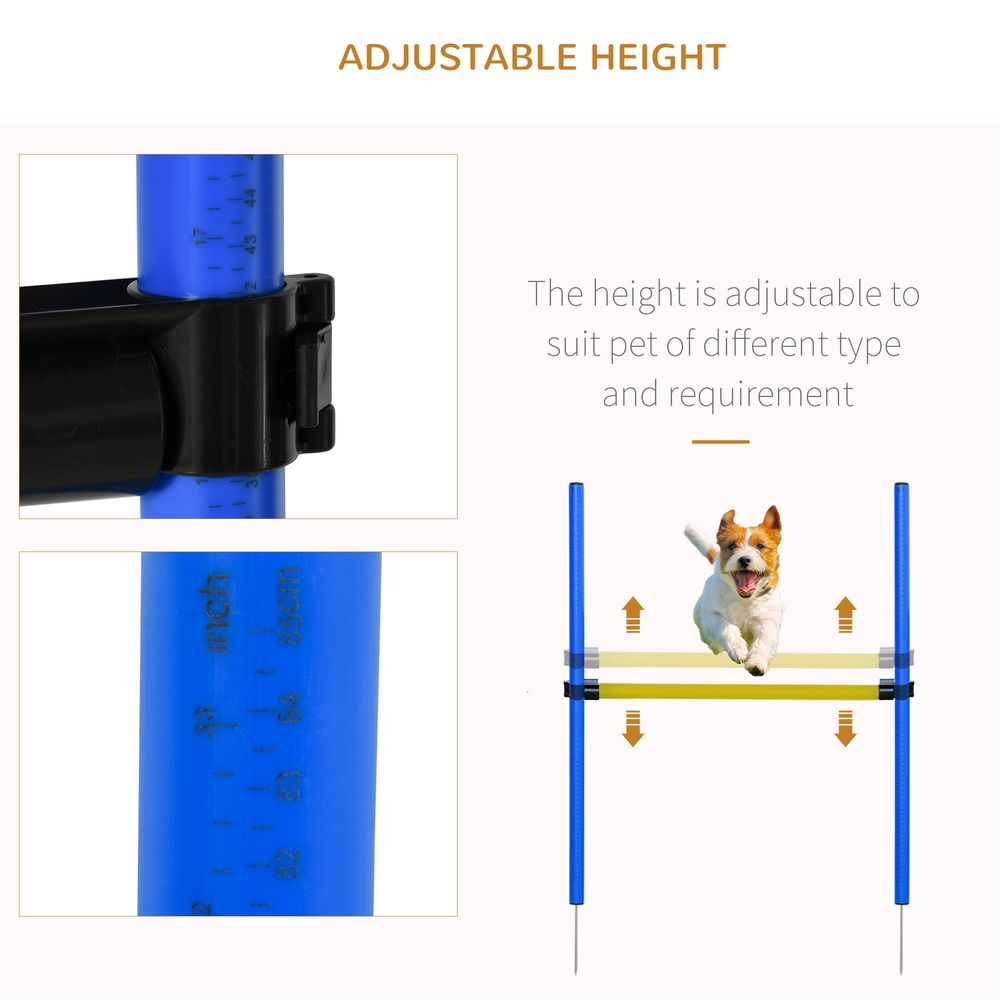 Pet Agility Training Equipment Dog Play Run Jump (Poles + Hurdle + Tunnel + S0671071209