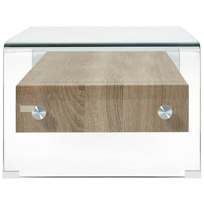 Coffee Table Clear 98x45x31 cm Tempered Glass S069795938