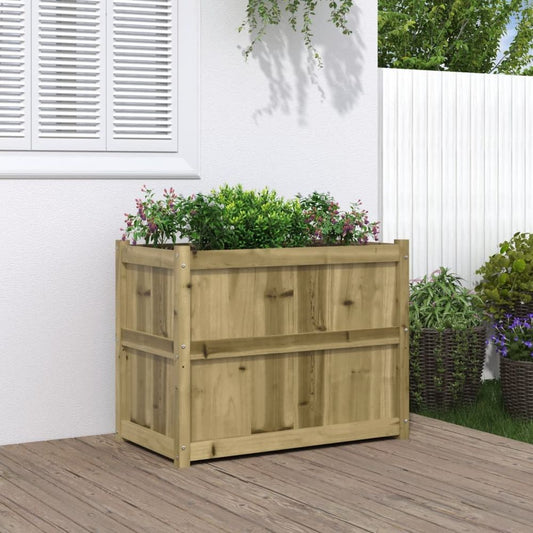 vidaXL Garden Planter 90x50x70 cm Impregnated Wood Pine S0671381188