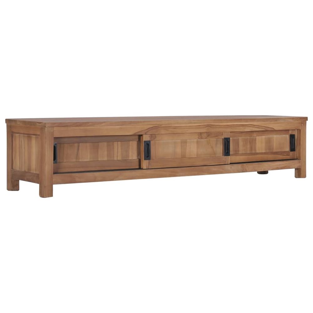 TV Cabinet 150x30x30 cm Solid Teak Wood S0671175314