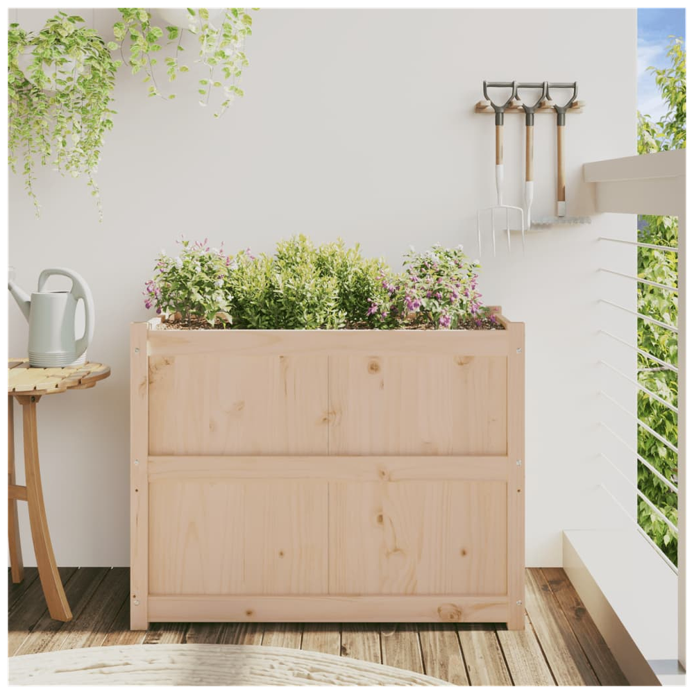 vidaXL Garden Planter 90x50x70 cm Solid Wood Pine S0671381290