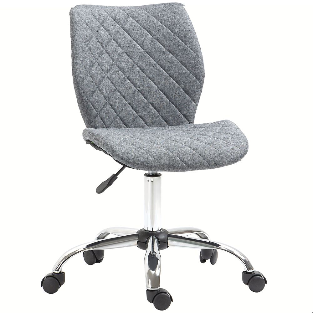 Ergonomic Mid Back Office Chair 360 Swivel Height Adjustable Home Office Grey S0671097206