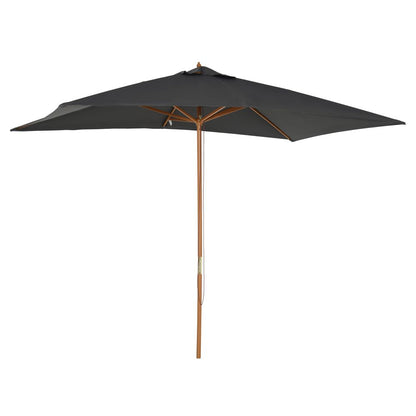 3x2m Wooden Patio Parasol Umbrella V067942046