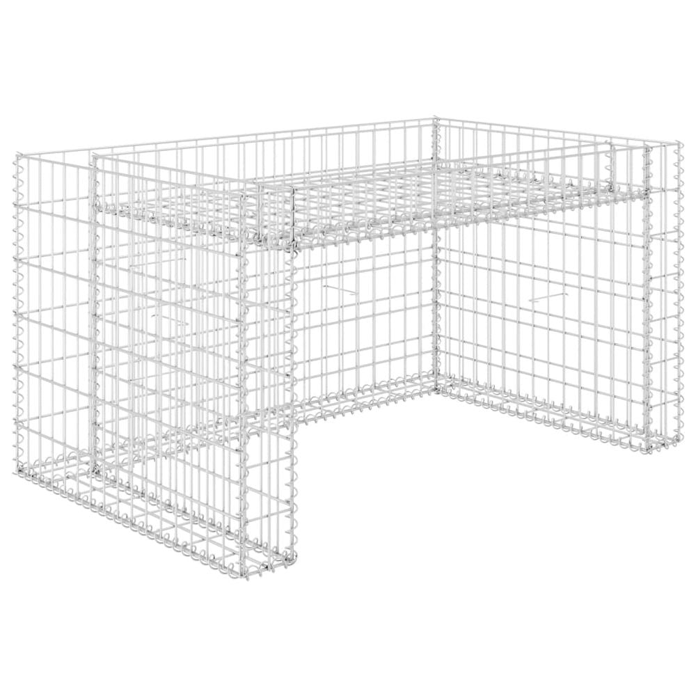 Lawn Mower Garage with Raised Bed 110x80x60 cm Steel Wire S069786903