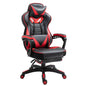 Gaming Chair Ergonomic Reclining w/ Manual Footrest Wheels Stylish Office Red S0671097182