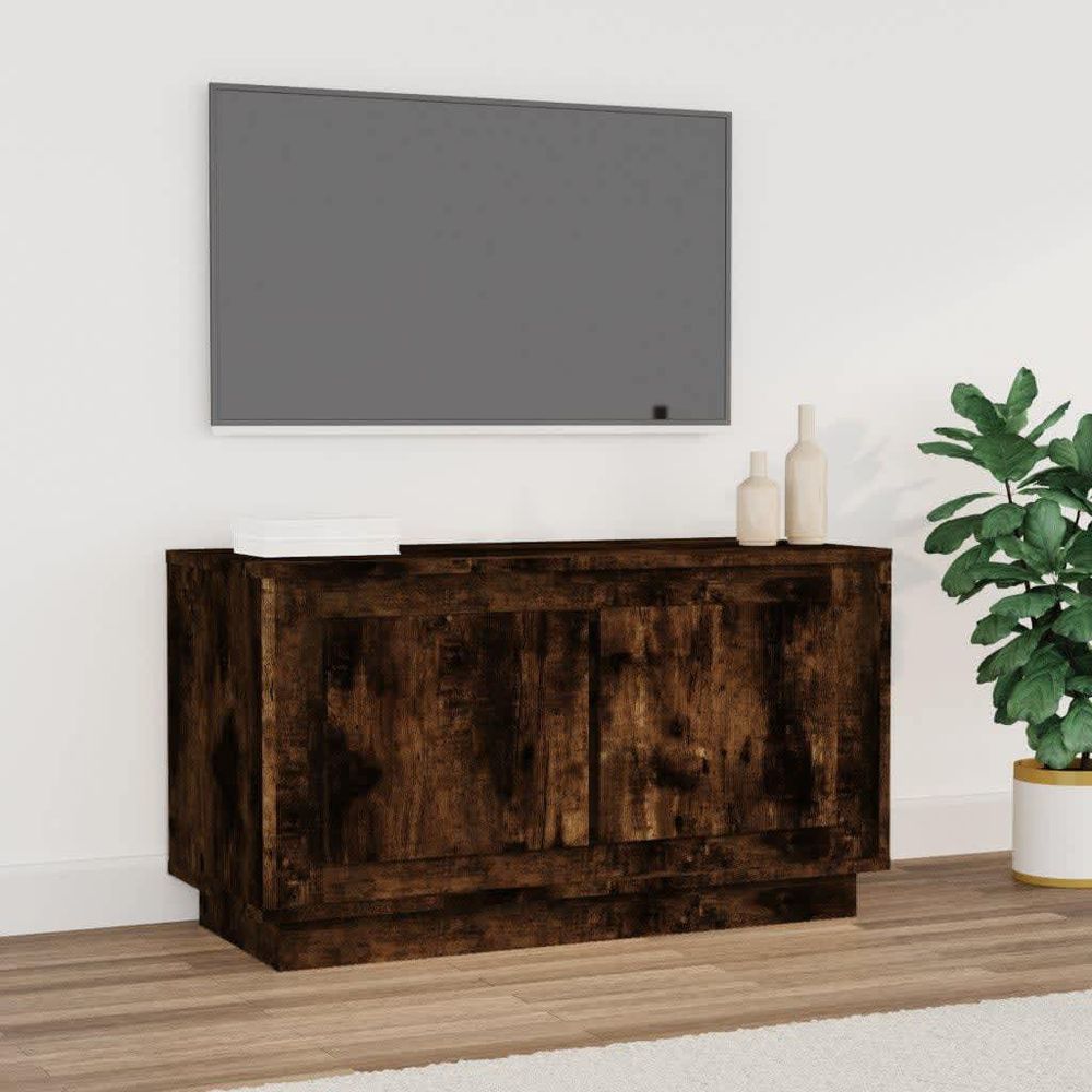 vidaXL TV Cabinet White 80x35x45 cm Engineered Wood S0671160338