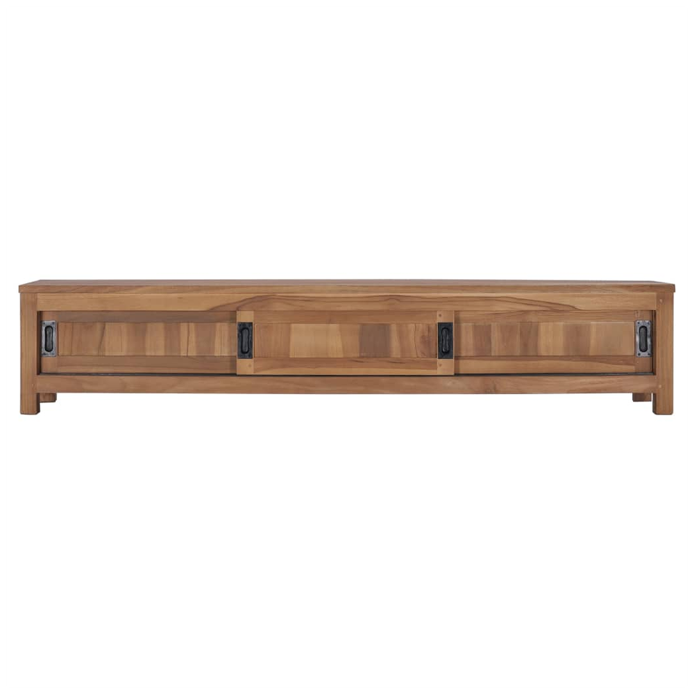 TV Cabinet 150x30x30 cm Solid Teak Wood S0671175314