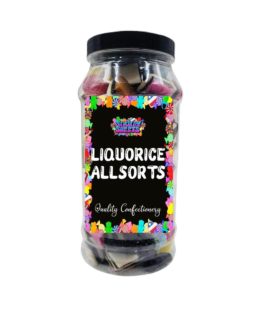 Liquorice Allsorts Retro Sweets Gift Jar