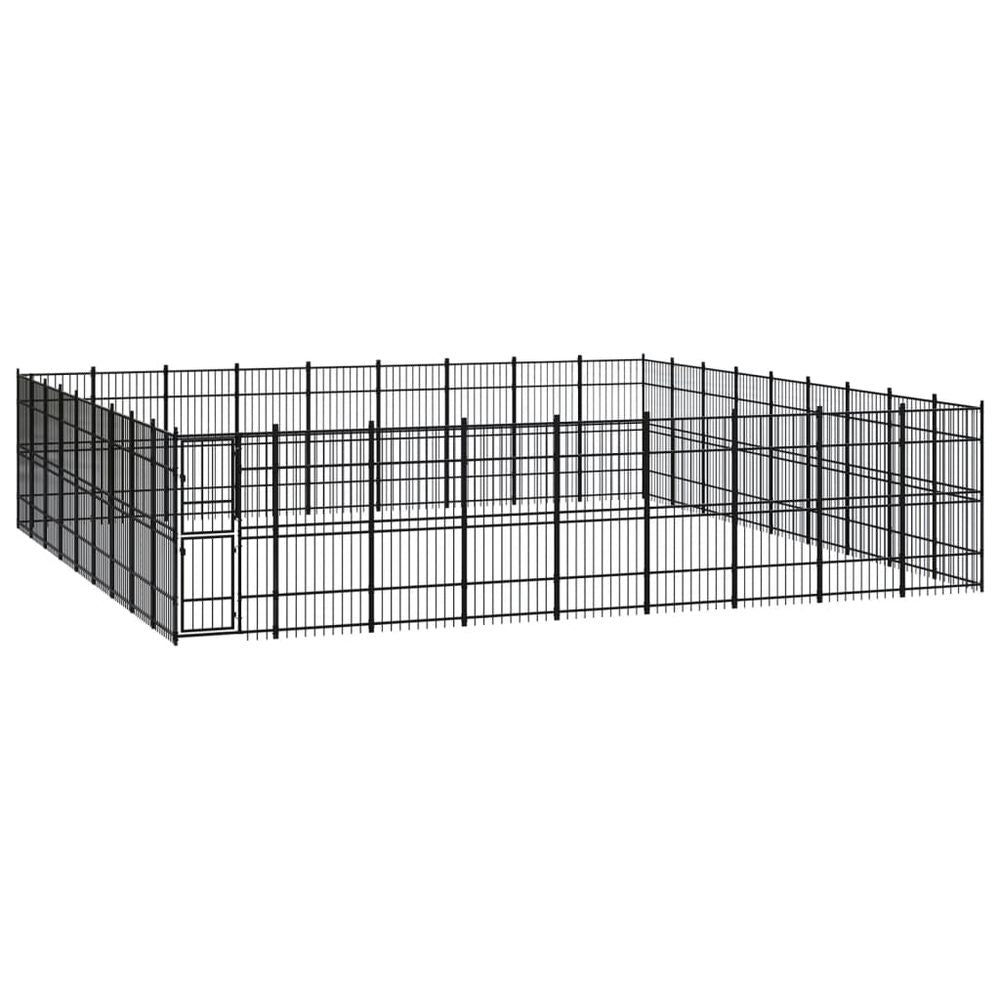 Outdoor Dog Kennel Steel 8.29 m� V067940962