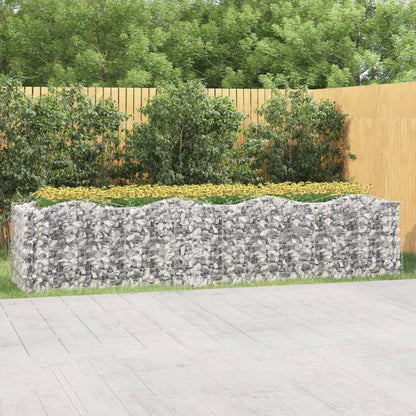 Arched Gabion Raised Bed 400x100x100 cm Galvanised Iron S0671166171