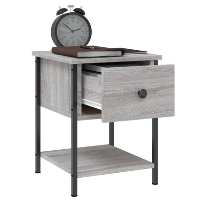 vidaXL Bedside Table Grey Sonoma 34x35.5x45 cm Engineered Wood S0671253918