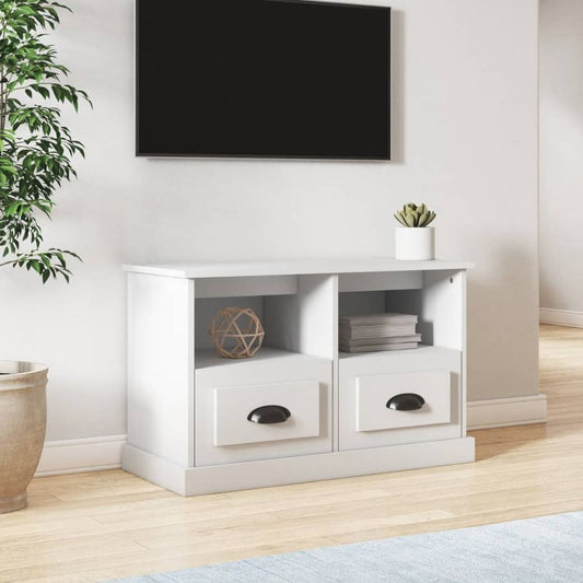 vidaXL TV Cabinet White 80x35x50 cm Engineered Wood S0671161613