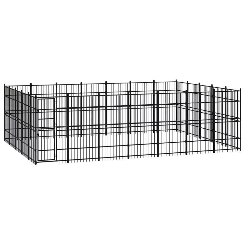 Outdoor Dog Kennel Steel 8.29 m� V067940941