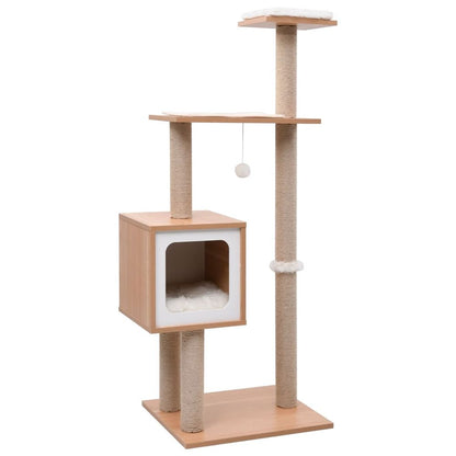 vidaXL Cat Tree with Sisal Scratching Mat 123 cm S069789601