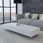 Coffee Table High Gloss Grey 115x55x31 cm MDF V069819156