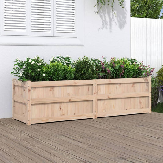 vidaXL Garden Planter 180x50x50 cm Solid Wood Pine S0671392311