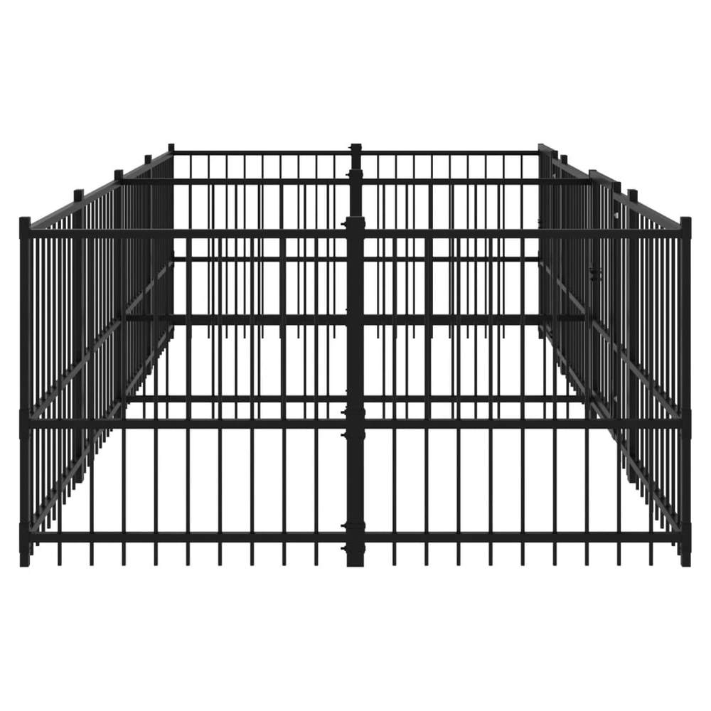 Outdoor Dog Kennel Steel 388 x 193.5 x 100 cm to 976 x 198 x 128 cm V0671100170