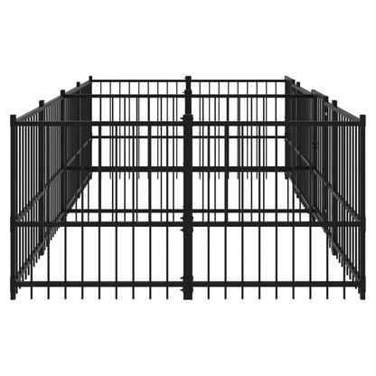 Outdoor Dog Kennel Steel 388 x 193.5 x 100 cm to 976 x 198 x 128 cm V0671100170