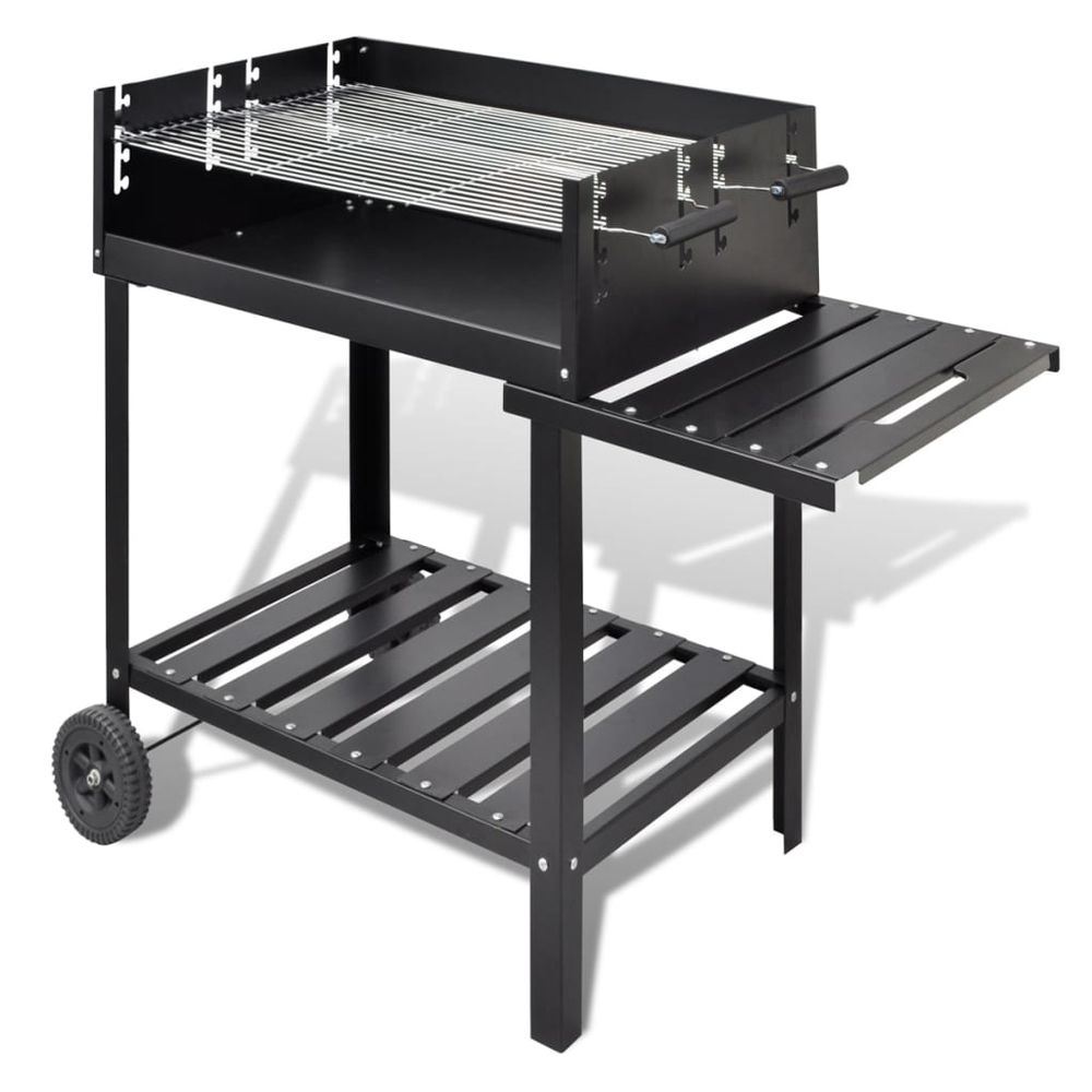 BBQ Stand Charcoal Barbecue 2 Wheels S0671352676