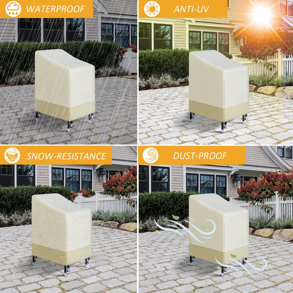 Waterproof Garden Wicker Chairs Cover Patio Seat Protector L70*W90*H115cm S067941772