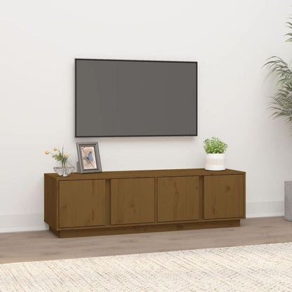 vidaXL TV Cabinet 140x40x40 cm Solid Wood Pine V0671394678