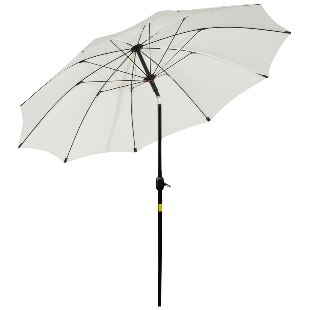 Outsunny ?2.6M Umbrella Parasol-Cream White S0671072265