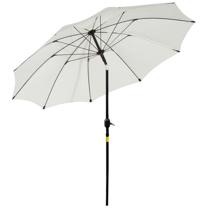 Outsunny ?2.6M Umbrella Parasol-Cream White S0671072265