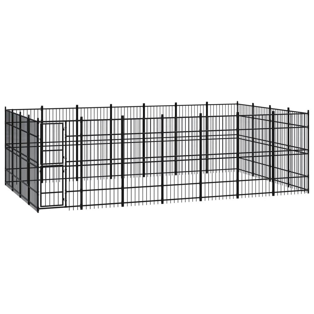 Outdoor Dog Kennel Steel 8.29 m� V067940963