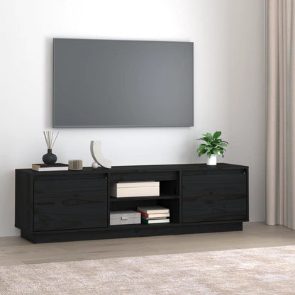 vidaXL TV Cabinet 140x35x40 cm Solid Wood Pine V0671393274