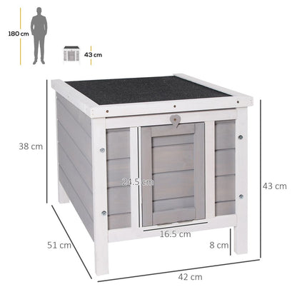 Wooden Rabbit Hutch Bunny Cage Guinea Pig House Pet Habitat Ferret Pawhut S0671081278