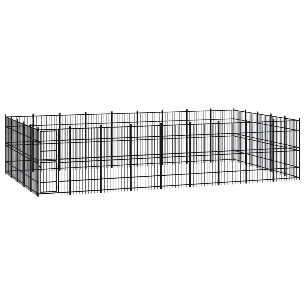 Outdoor Dog Kennel Steel 8.29 m� V067940938