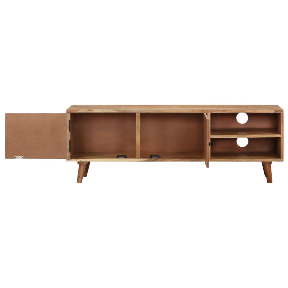 TV Cabinet 115x30x39 cm Solid Acacia Wood S069807625