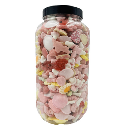 Simway Sweets Pretty In Pink Mix Sweet Gift Huge Mega 3KG Candy Jar