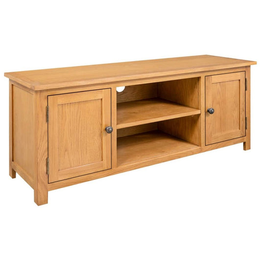 TV Cabinet 110x35x44 cm Solid Oak Wood S069867270