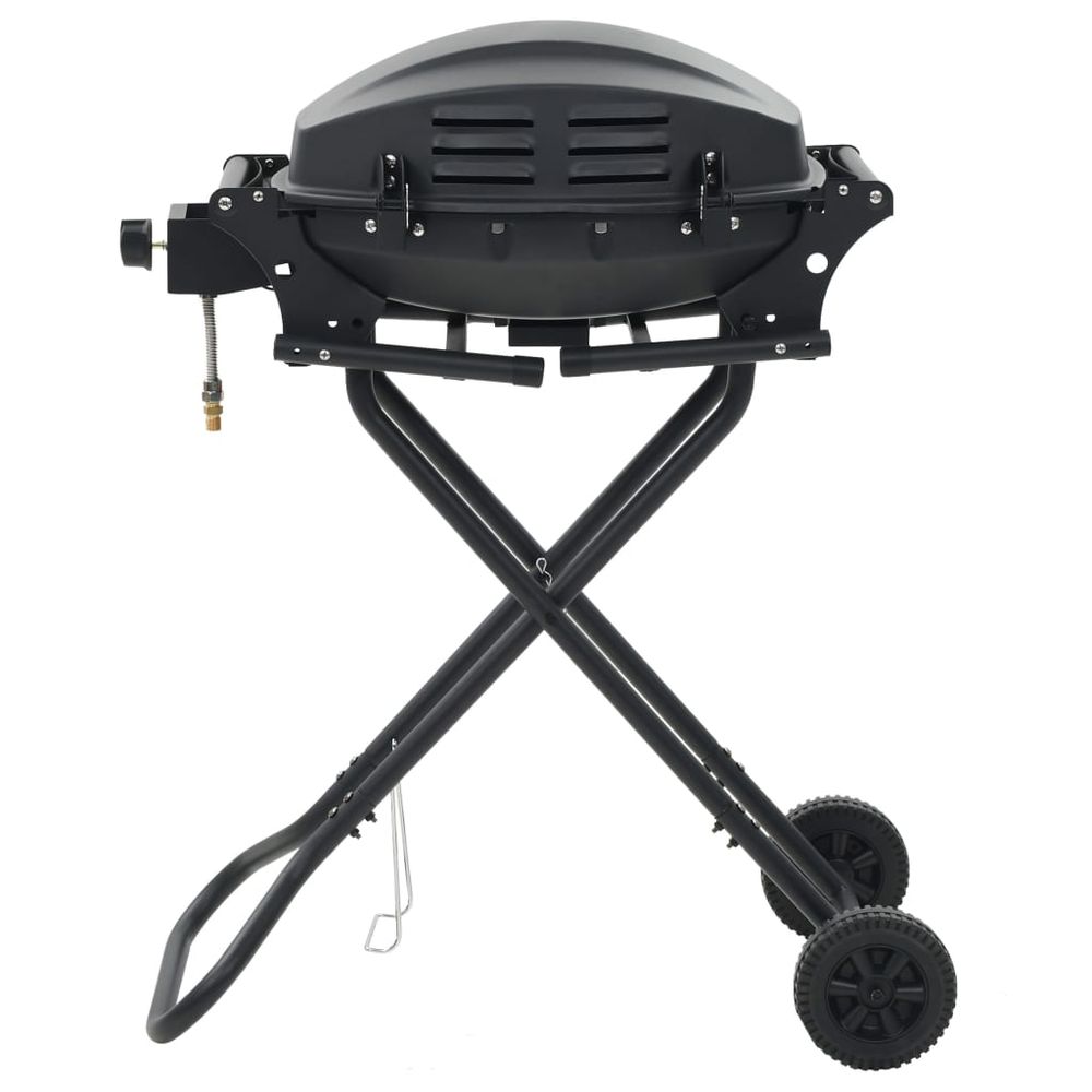 Portable Gas BBQ Grill with Cooking Zone Black S069863460