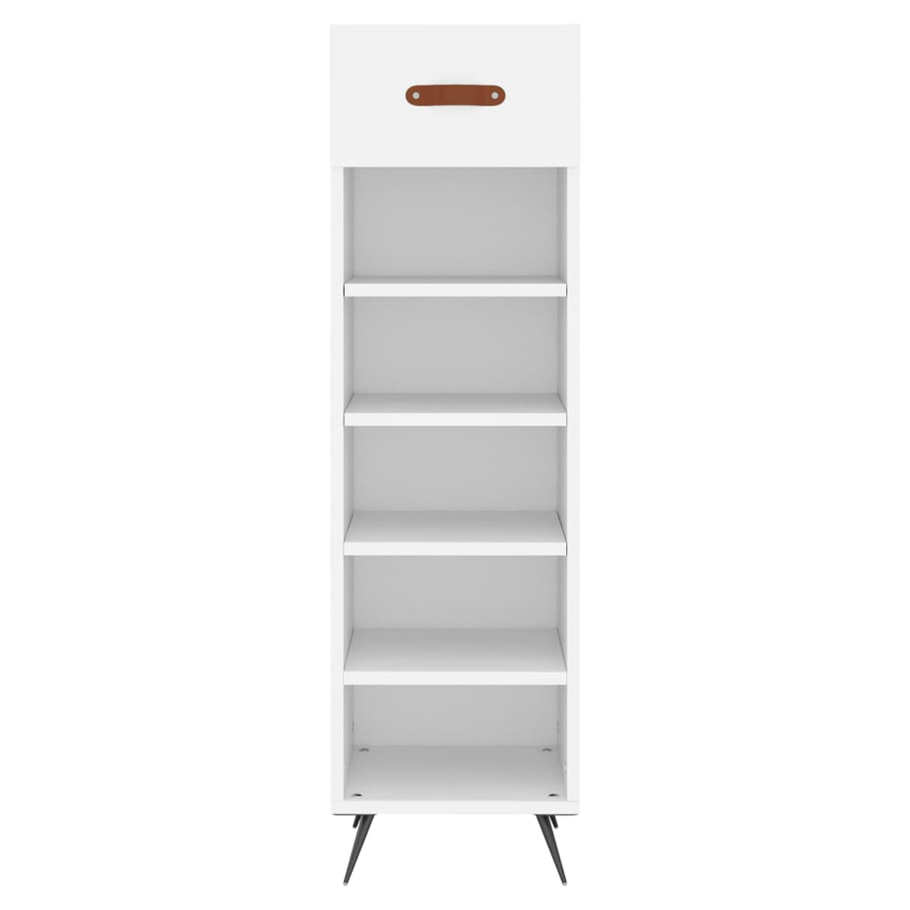 vidaXL Shoe Cabinet White 30x35x105 cm Engineered Wood S0671258641