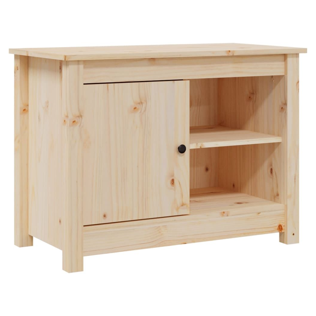 vidaXL TV Cabinet 70x36.5x52 cm Solid Wood Pine S0671056314