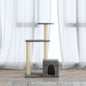 Cat Tree with Sisal Scratching Posts Cream 71 cm V067940235