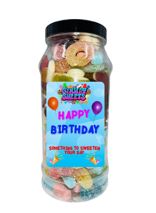 Happy Birthday Jar - Fizzy & Jelly Mix