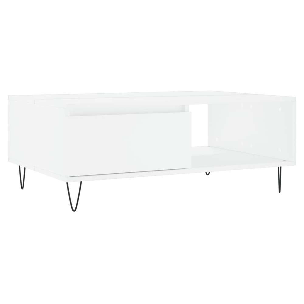 vidaXL Coffee Table White 90x60x35 cm Engineered Wood S0671256876