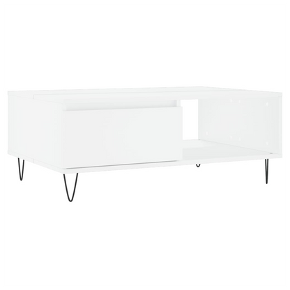 vidaXL Coffee Table White 90x60x35 cm Engineered Wood S0671256876