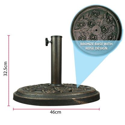 ASAB ONLY - 9KG Traditional Parasol Base Iron Cast Garden AS-04520 1/0381 H8029 H8032 S0671064960