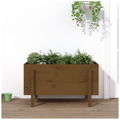 vidaXL Garden Raised Bed Honey Brown 101x50x57 cm Solid Wood Pine S0671357792