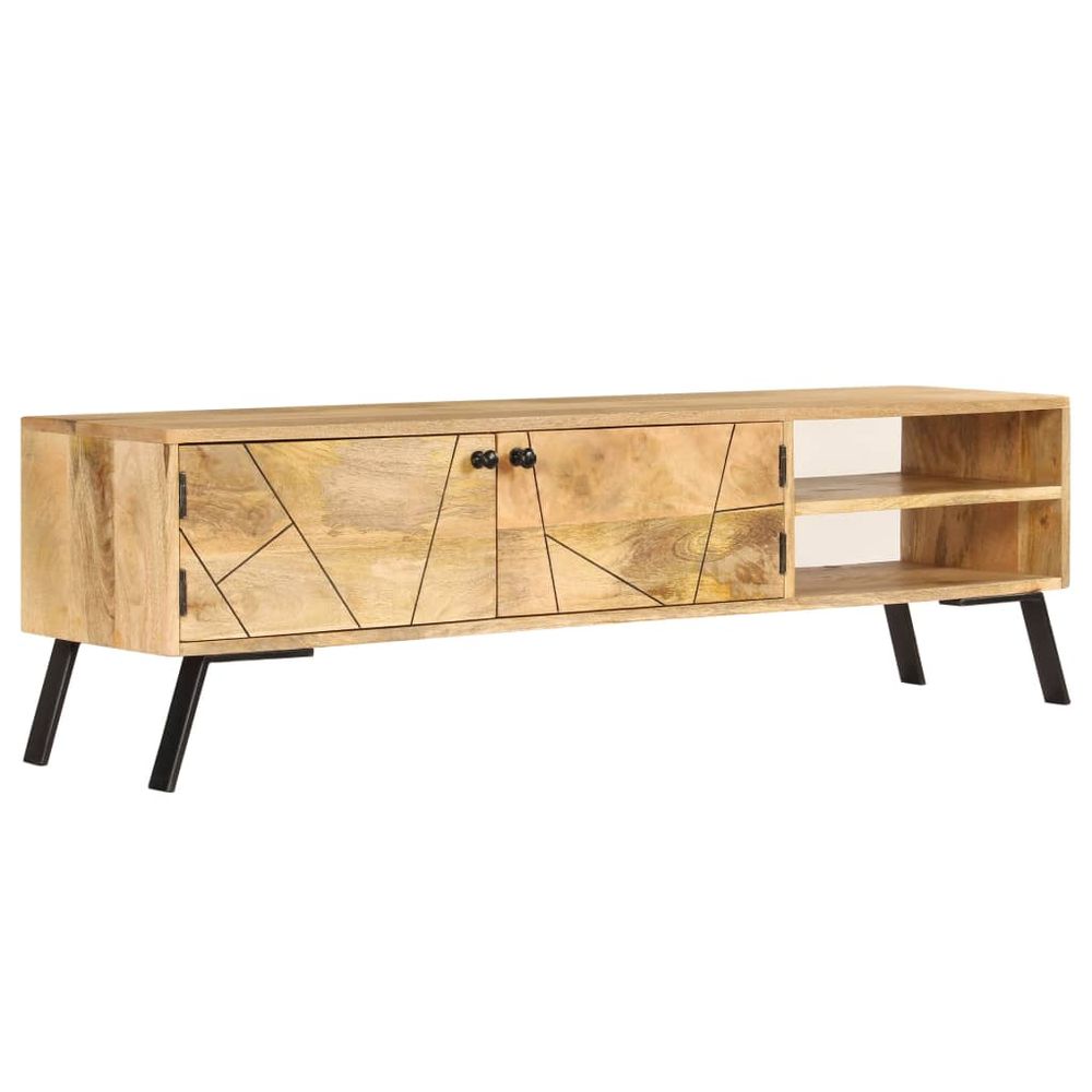 vidaXL TV Cabinet Solid Mango Wood 140x30x40 cm S0671172794