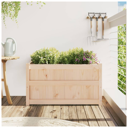 vidaXL Garden Planter 90x50x50 cm Solid Wood Pine S0671383064