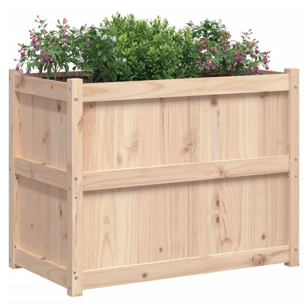 vidaXL Garden Planter 90x50x70 cm Solid Wood Pine S0671381290