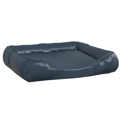 Dog Bed Dark Blue 120x100x27 cm Faux Leather V067942634