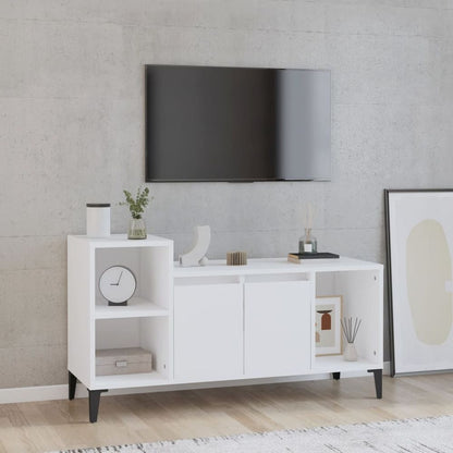 vidaXL TV Cabinet White 100x35x55 cm Engineered Wood S0671092283