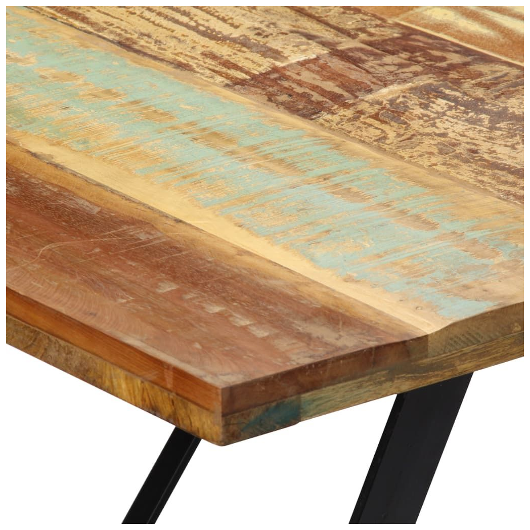 vidaXL Dining Table 180x90x76 cm Solid Reclaimed Wood V0671206157