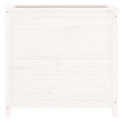 vidaXL Garden Planter White 82.5x40x78 cm Solid Wood Pine S0671358007